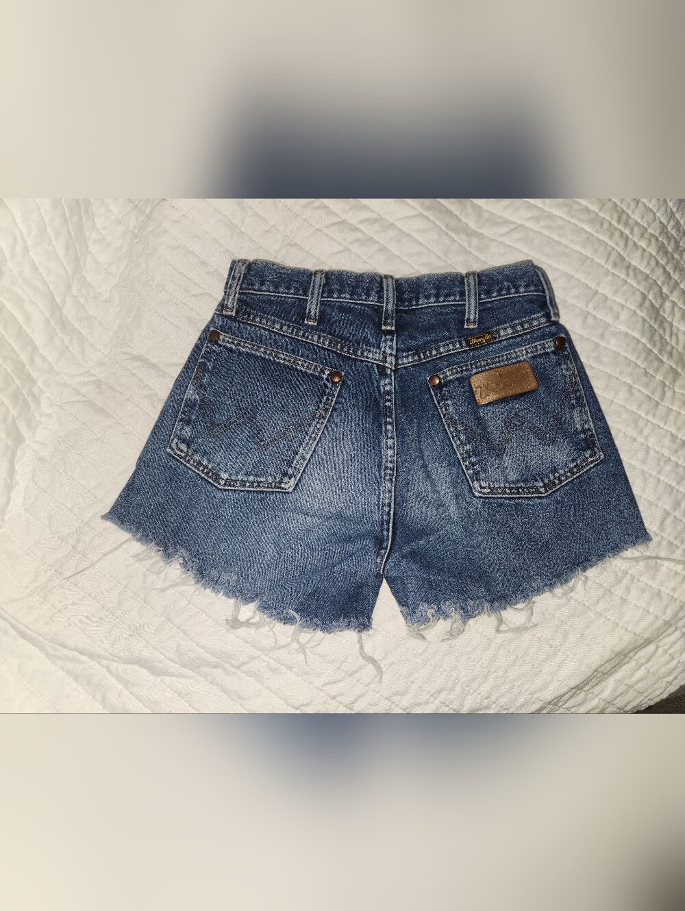 Vintage Wrangler 1980s High Rise Denim Jean Cut off Shorts